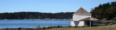 blockhouse with boats